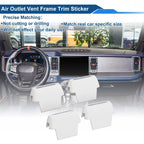Set of 4 Air Condition Outlet Vent Trim Cover Frames for Ford Bronco (2021–2024)