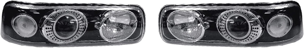 Set of 2 TYC HID Projector Headlights for Chevrolet Silverado (1999–2002)