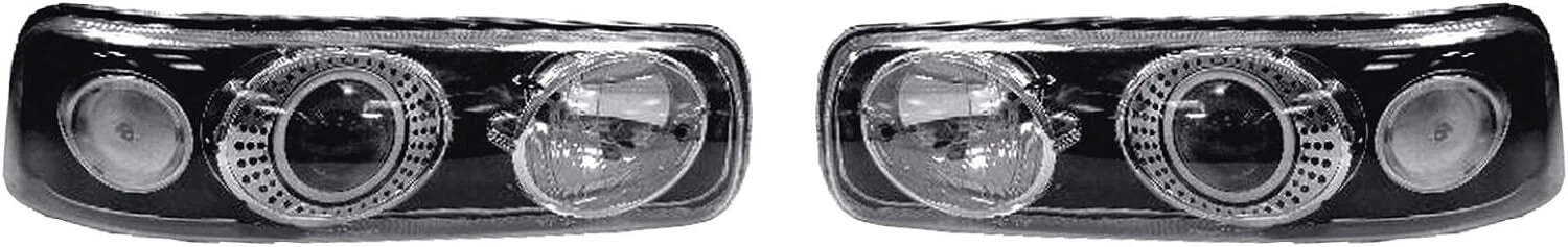 Set of 2 TYC HID Projector Headlights for Chevrolet Silverado (1999–2002)