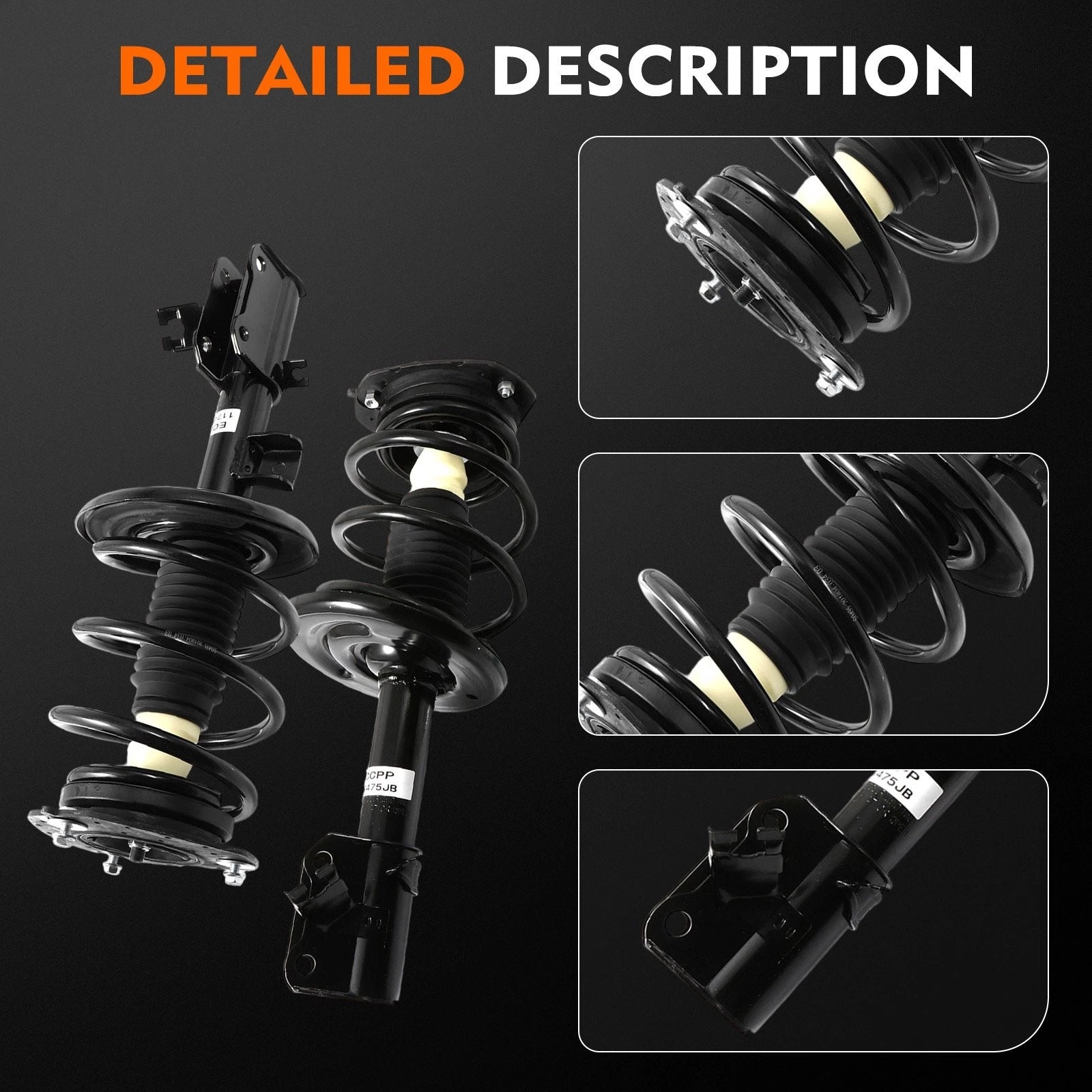 Front Struts with Spring and Control Arms Kit for Nissan Altima (2007-2013)