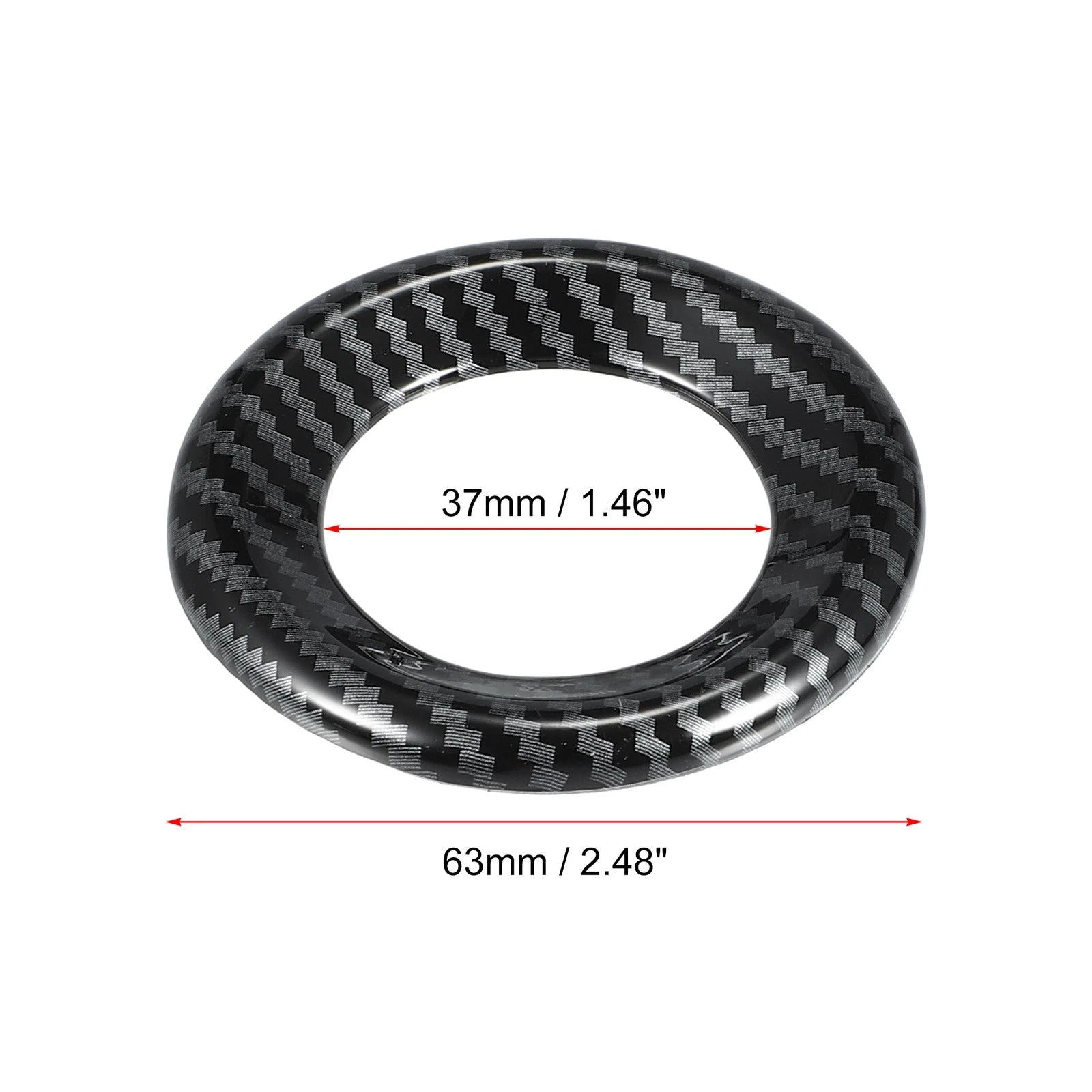 2pcs Loudspeaker Circle Trim for Honda Civic (2016–2021) Carbon Fiber