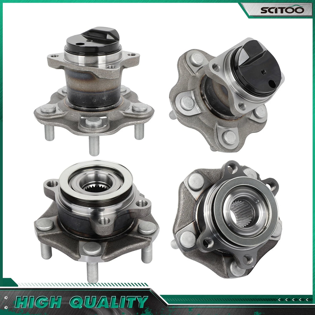 Set of 4 Wheel Bearing Hubs for Nissan Sentra (2013–2019)