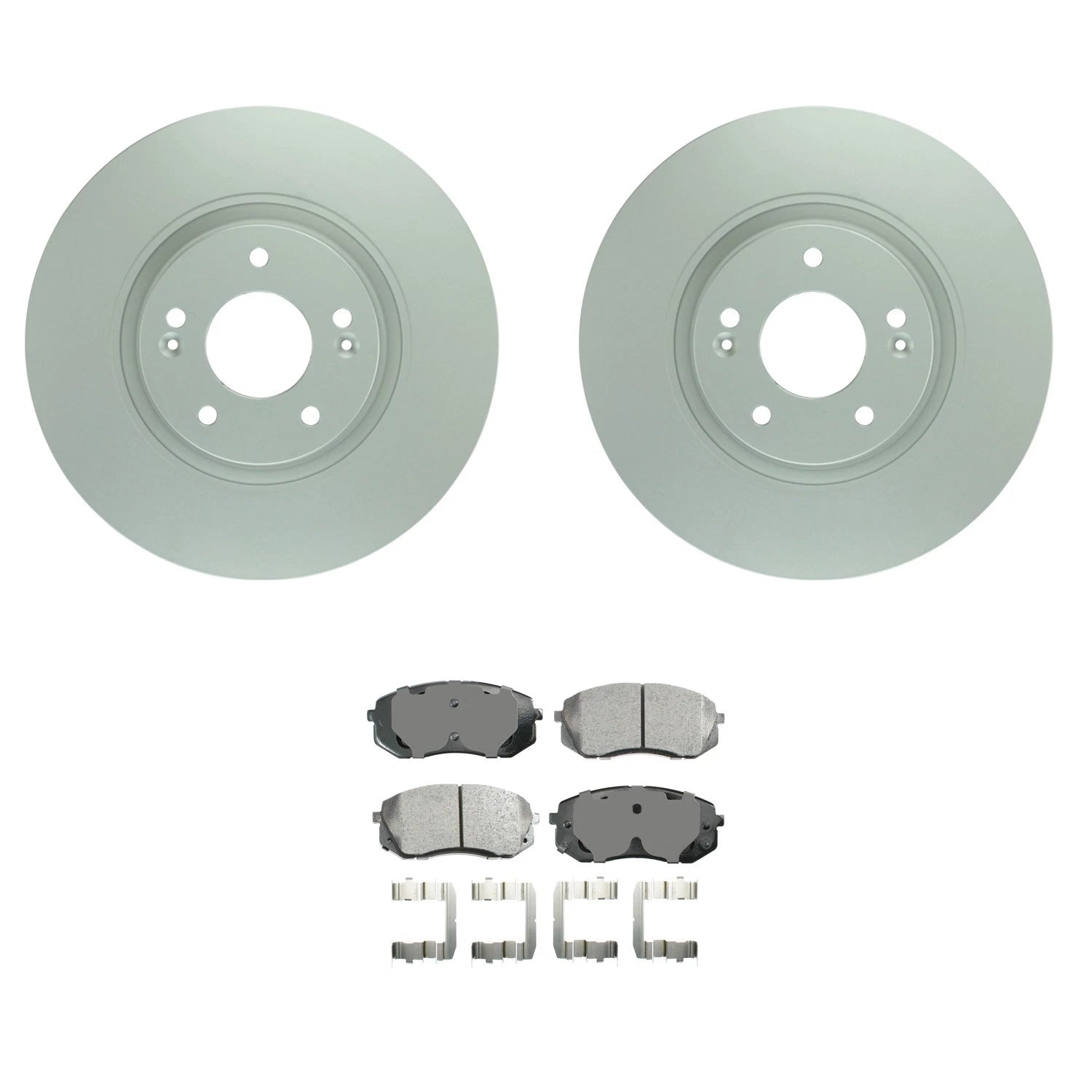 Set of 4 Bosch QuietCast Rotors & Akebono ProACT Pads for Tucson