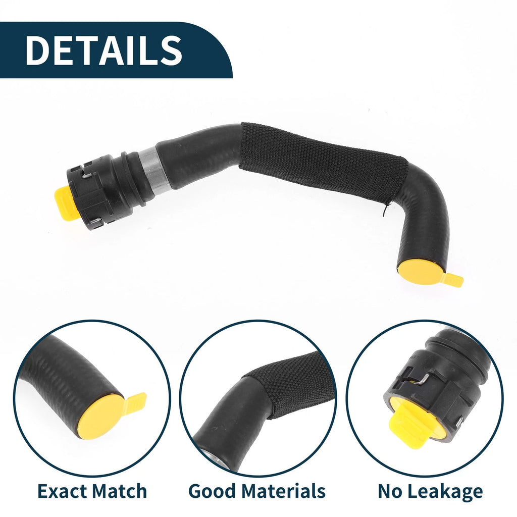 Heater Hose for Audi A4 B8 2.0L (2010–2016) 8K0121109Q Rubber Black