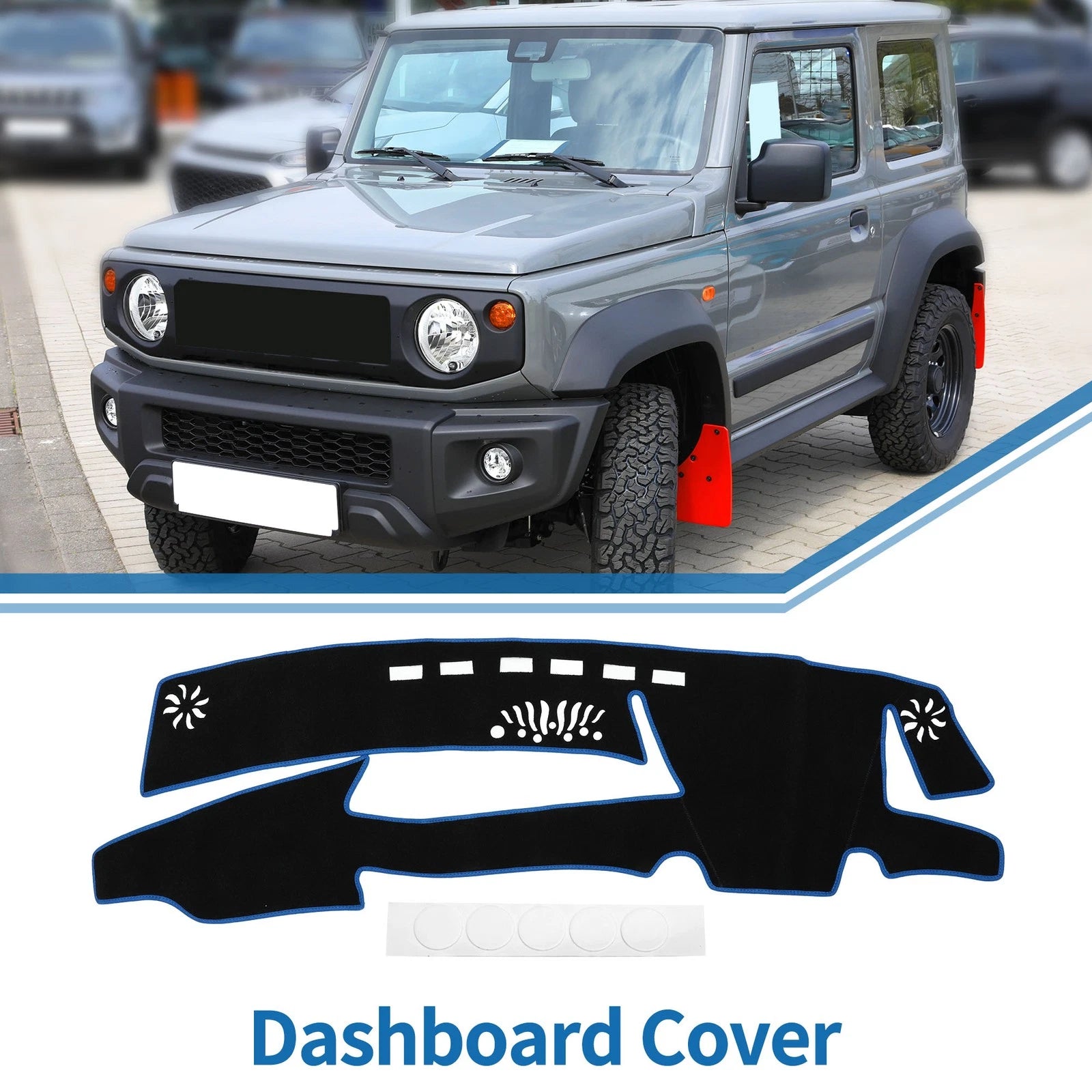 Dashboard Cover Mat for Lexus ES 300h (2021–2023) Sun Protector Black Blue