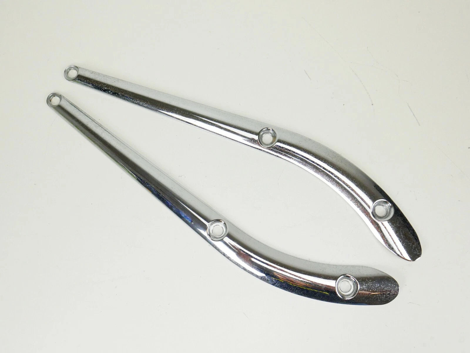 Pair of Chrome Rear Strut Covers for Harley CVO Softail Springer (2006–2007)