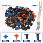 120 Pcs Retainer Fastener Clip Rivet Kit for Toyota 4Runner (2010–2023)