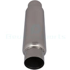 Chrome Stainless Exhaust Muffler Universal 3" Inlet-Outlet (16")