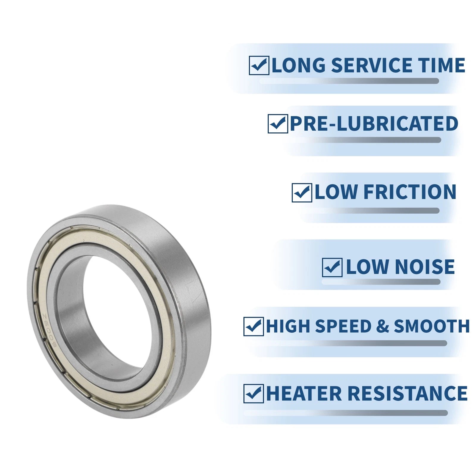 6009ZZ Deep Groove Ball Bearings for Scooter Skateboard Wheel (45x75x16mm)