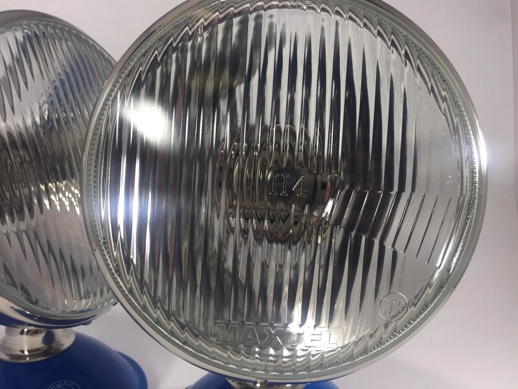 7 Inch Stainless Headlight Lamp Bucket Assembly Flat H4 for Pair Dietz (1950–1960)