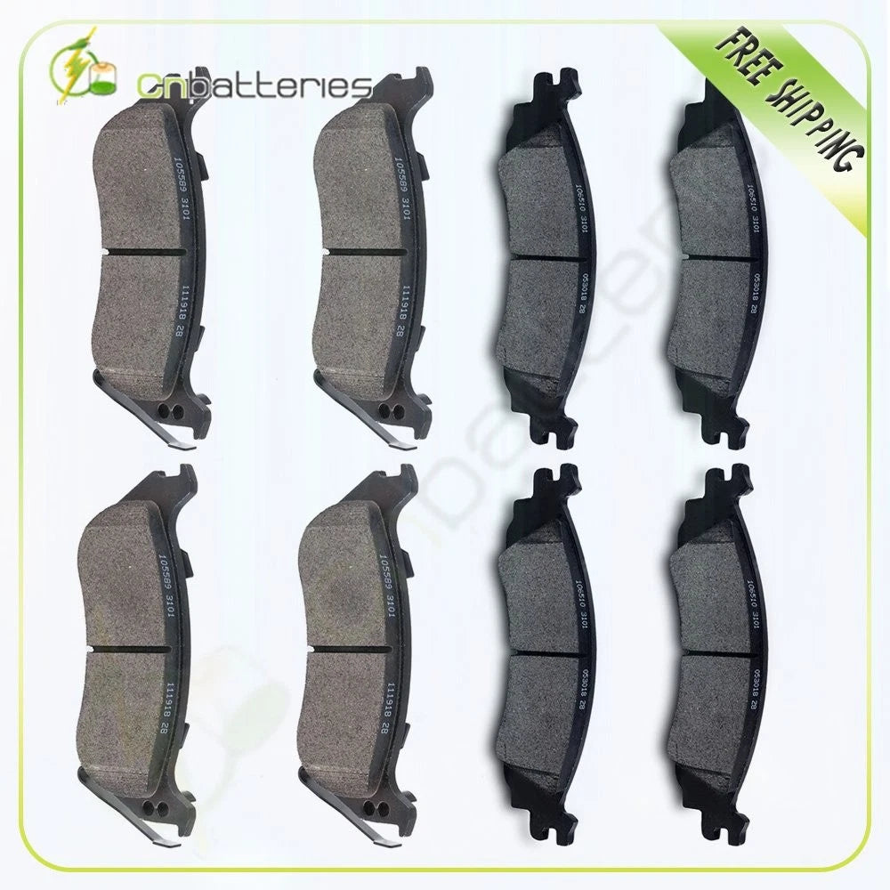 Front and Rear Brake Pads for Ford Explorer Sport (2007–2010)