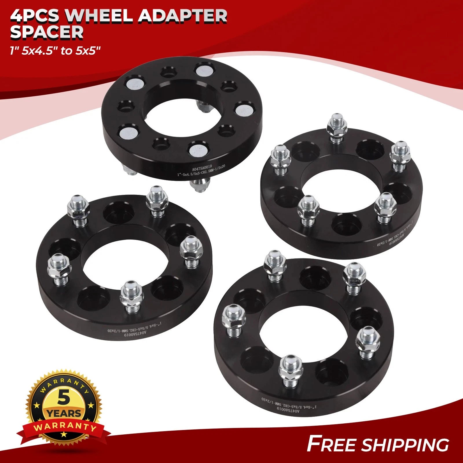 Set of 4 Wheel Adapter Spacers for Jeep JK (2007–2018)