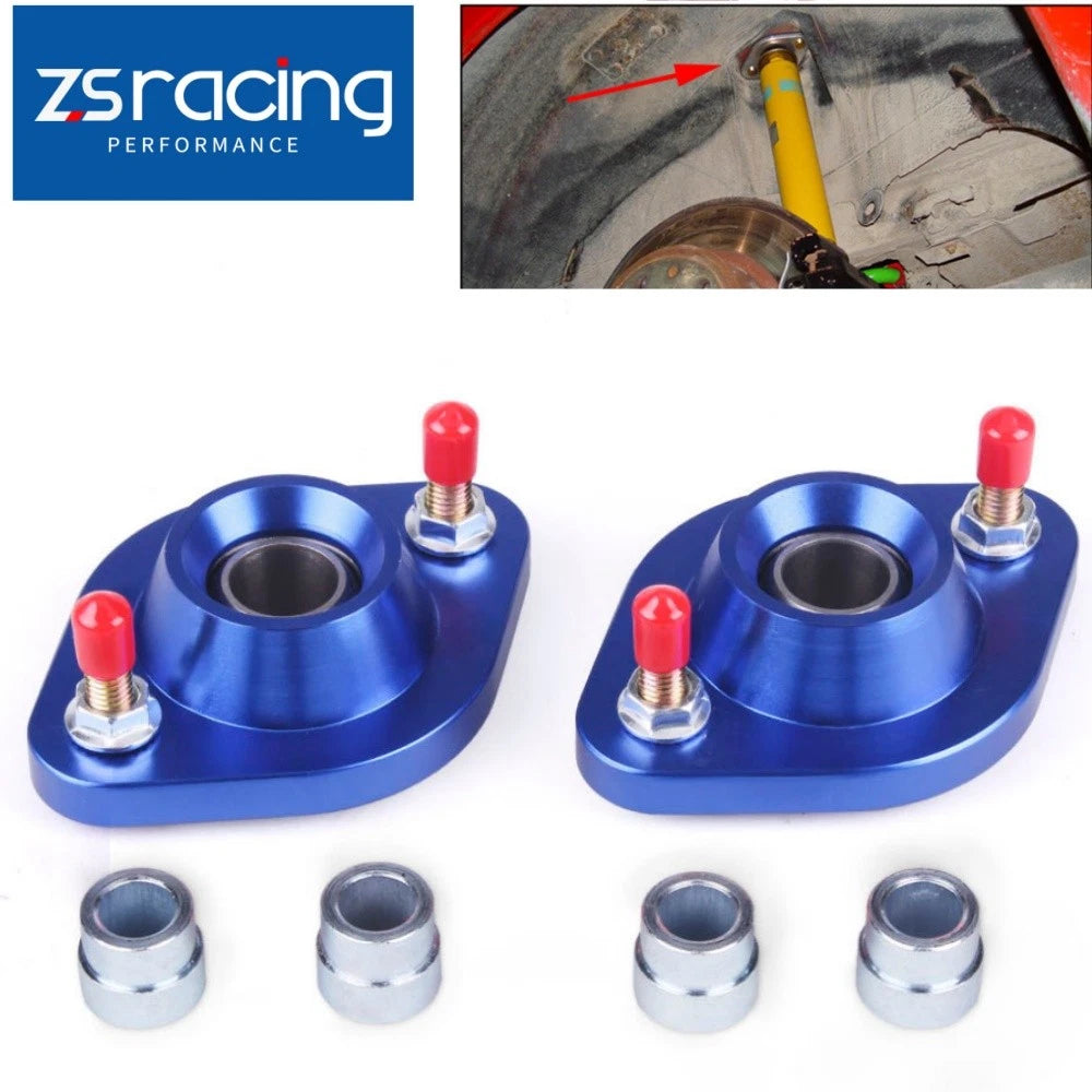 Blue Shock Top Mount Set for BMW E30 E46 Z3 Pillow Ball Rear Camber Plate