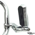 Chrome 1 1/4" Gear Skull Foot Peg Clamp for Harley Sportster Touring Dyna