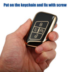 TPU Keyless Entry Remote Cover for Volkswagen Jetta (2018–2023) Black