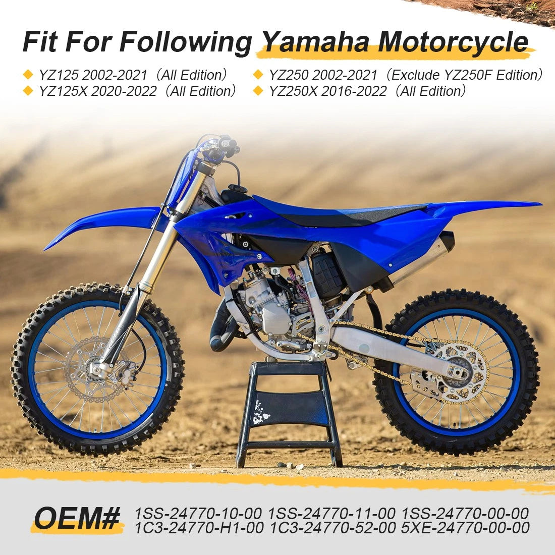 Complete Seat for Yamaha YZ125 YZ250 (2002–2022) 1SS-24770-00-00