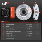 Drilled Rotors for Hyundai Sonata (2006–2016) & Kia Optima (2011–2016)