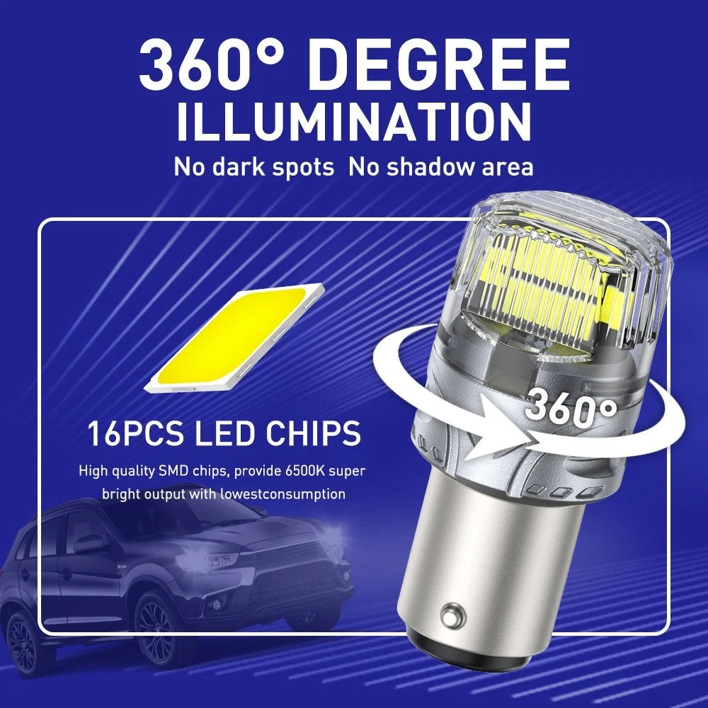 2X LED Turn Signal Brake Reverse Parking Light Bulb 1157 2057 for AUTOONE