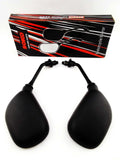 Black Oval Soko Rear View Mirrors for Yamaha TX500 (1973-1974)