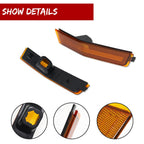 2X Amber Front Bumper Side Marker Lights for Lincoln MKX (2007–2010)