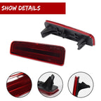 2X Red Lens Rear Bumper Reflector Lights for Honda Accord Coupe (2013–2015)