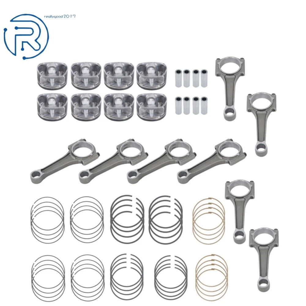 Set of 8 Connecting Rods with Pistons for Ram Dodge Chrysler Jeep 5.7L (2003–2008)