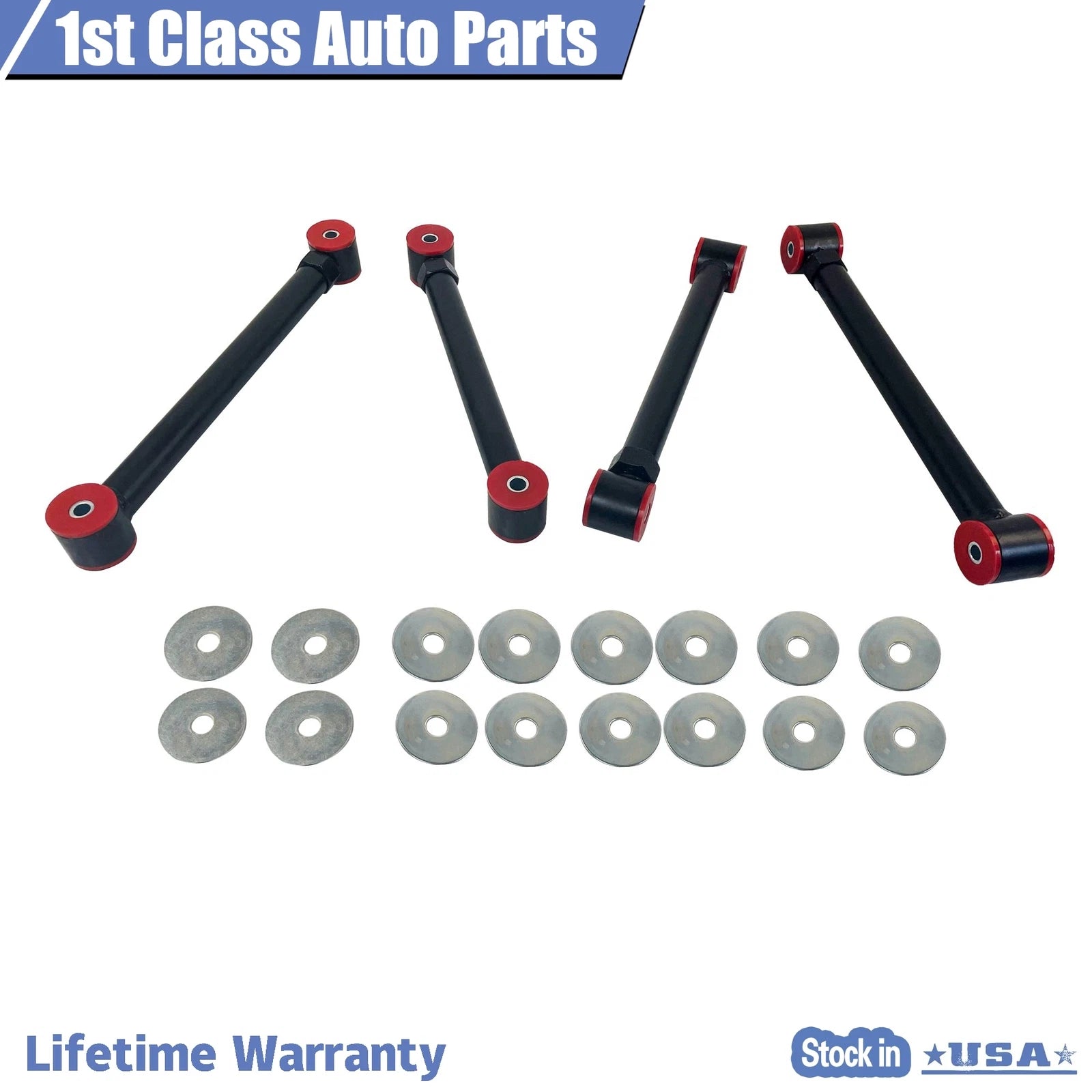 Set of 2 Adjustable Front Upper Lower Control Arms for Dodge Ram 1500 (1994–2009)