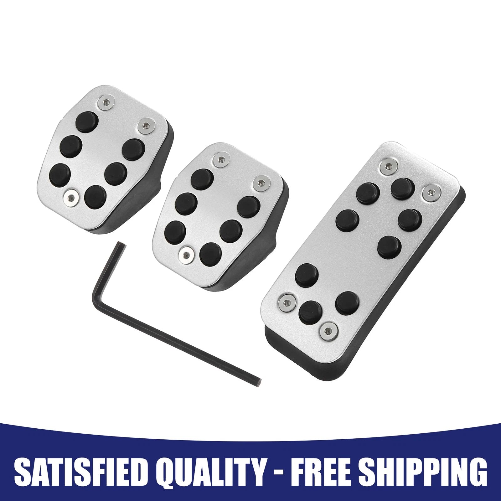 Set of 2 Accelerator Brake Pedal Covers for Ford Focus (2014–2018)