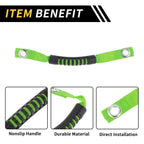 2X Roll Bar Grab Handles for Jeep Wrangler (2007–2023) - Green