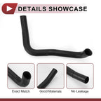 Radiator Coolant Hose for Lexus LS400 (1990–1994) No. 1657250020 Rubber Black