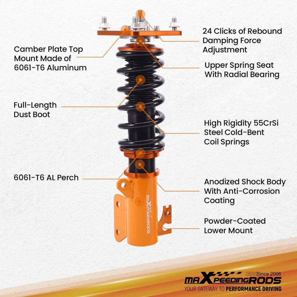 Adjustable Coilover Suspension for Mazda Protege/Protege 5 (1999-2003)
