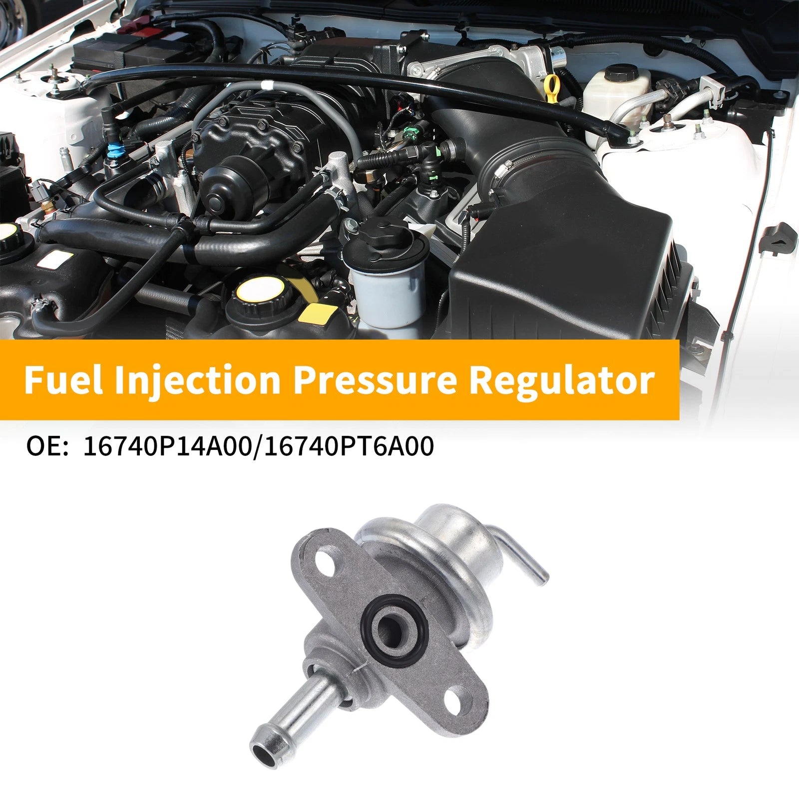 Fuel Pressure Regulator for Honda Accord (1992–1993) No. 16740P14A00 Metal