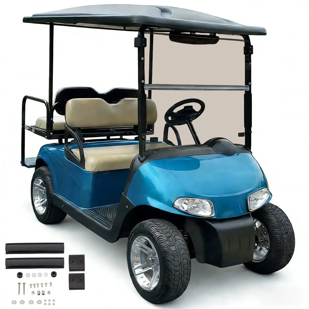 Tinted Windshield for EZGO RXV (2008–Present) Folding Protection