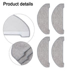 Set of 4 Replacement Microfiber Pads for Vexilar Robot Vacuum Cleaners