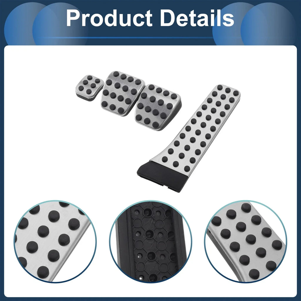 4 Pcs Manual Transmission Foot Accelerator Pedal Covers for Mercedes Benz C-Class