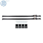 Set of 4 E-Track Wheel Chock Tie Down Ratchet Straps for UTV ATV