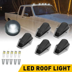 5 Cab Roof Light Marker for Ford Super Duty (1973–1997) - Smoke White w/ Base Housing