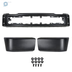 Front Bumper for Ford F150 (2015–2017) Black Split-Type Steel W/o Fog Lamps
