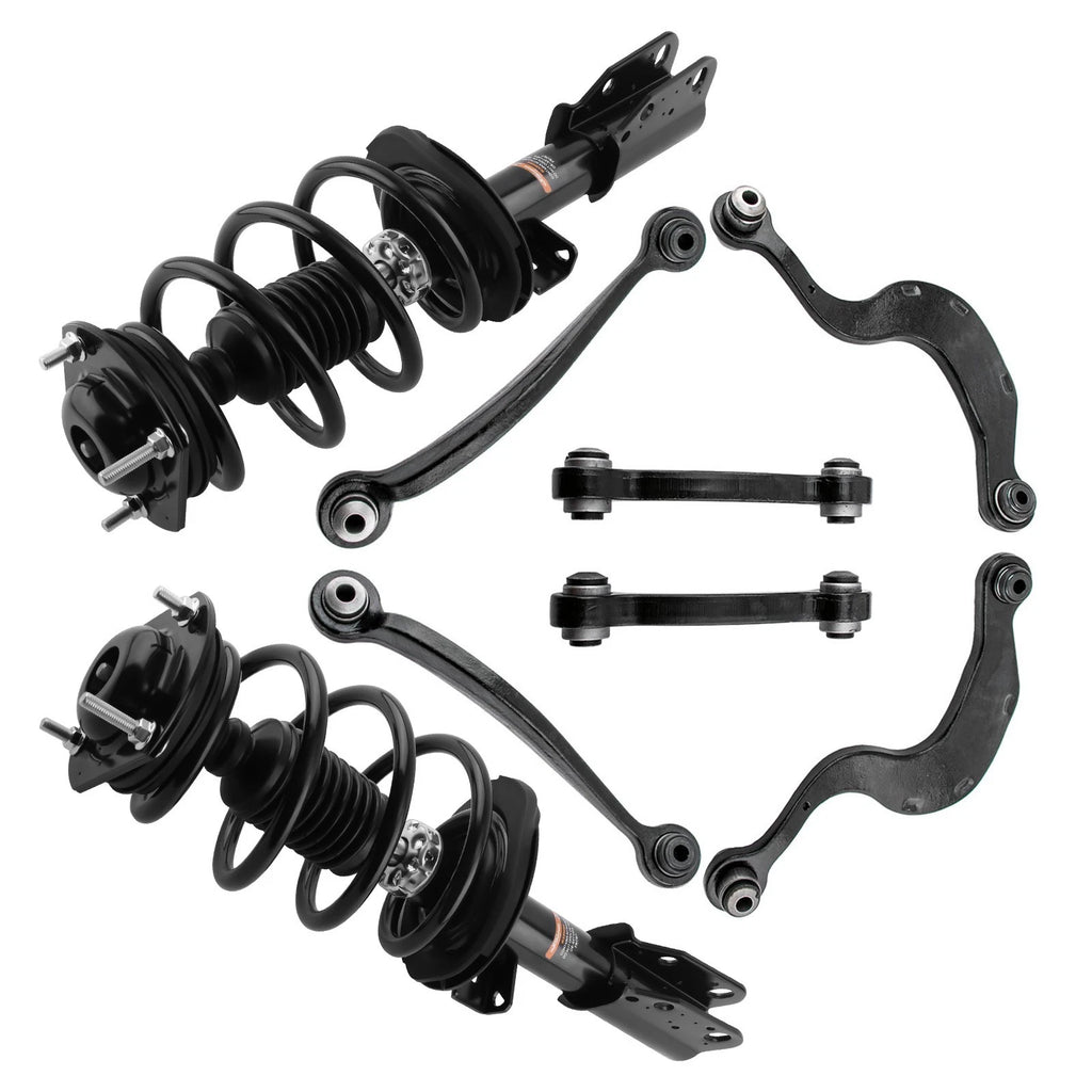 Front Complete Struts & Rear Control arms for 2013-2016 2017 GMC Acadia Traverse