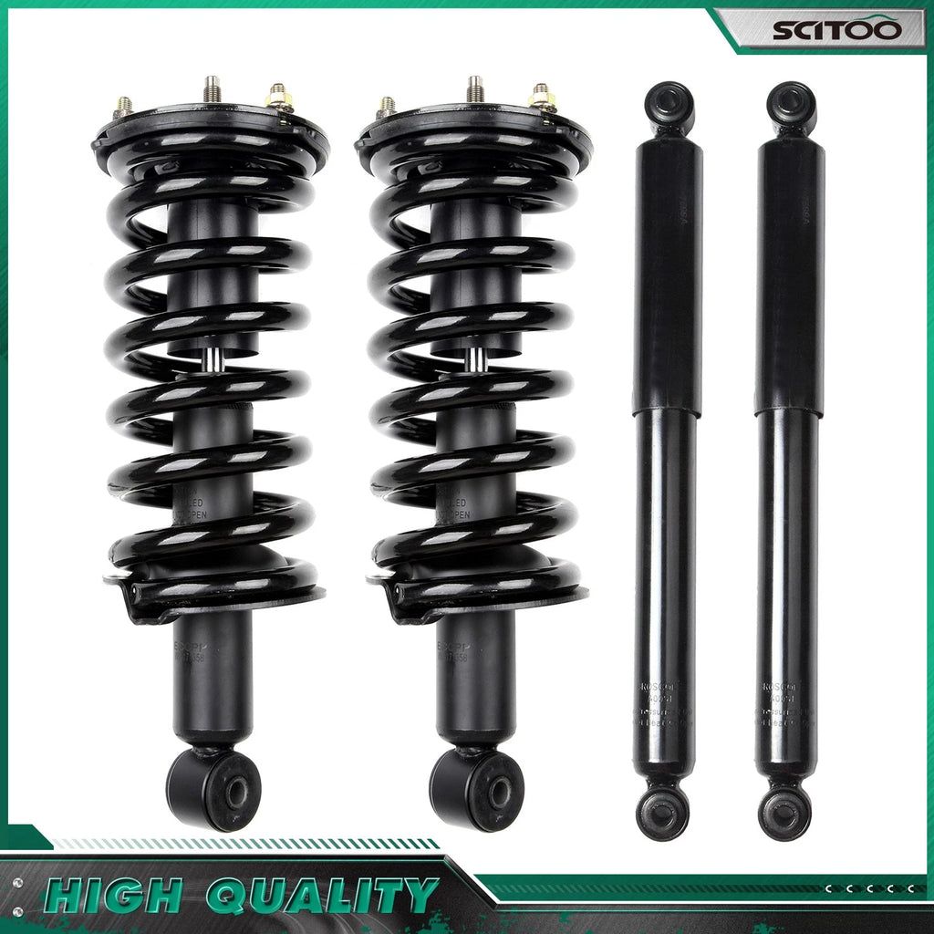 Set of 4 Complete Struts & Shocks for Nissan Titan 2WD (2004–2013)