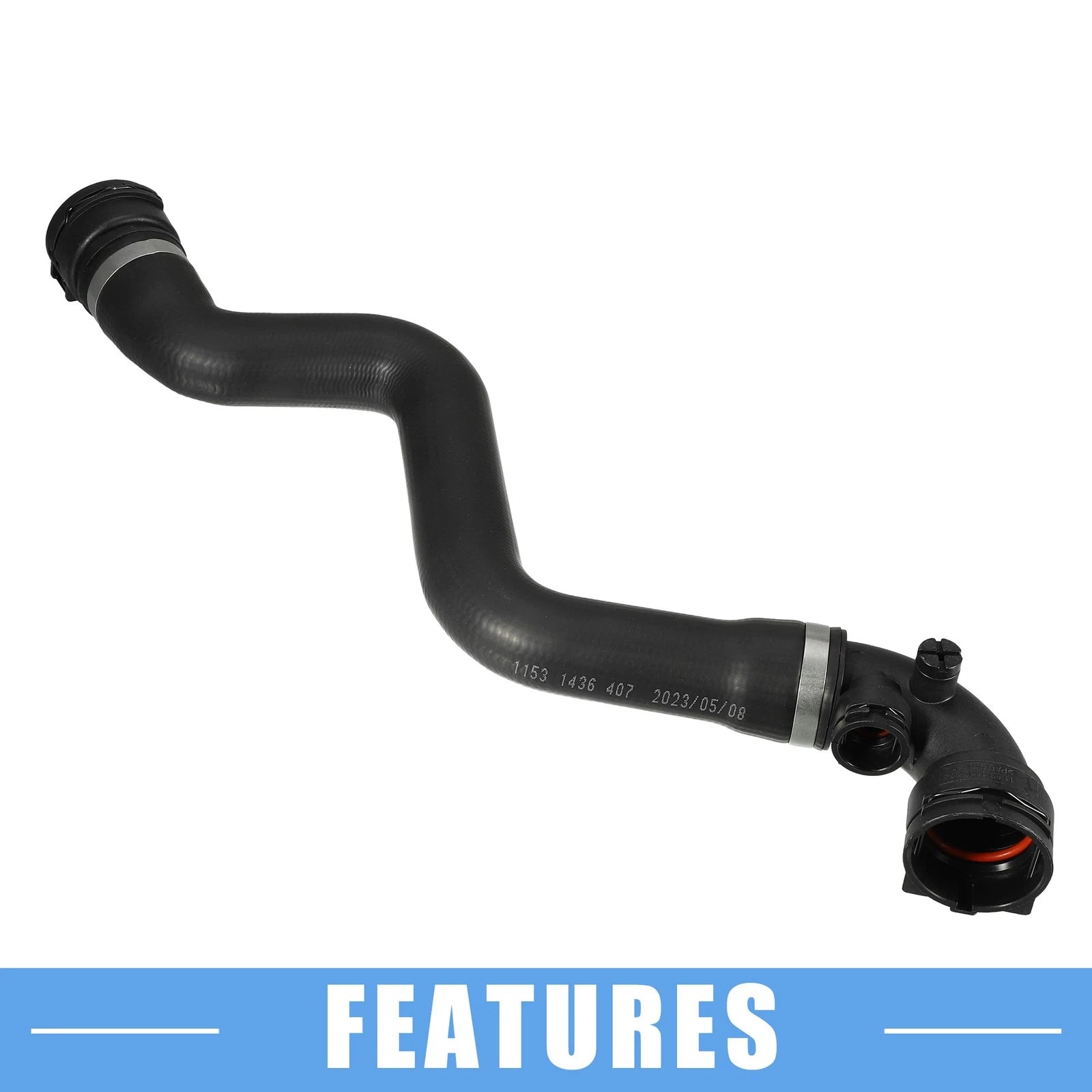 Radiator Coolant Hose No. 11531436407 for BMW 316Ci (2000–2005) Rubber