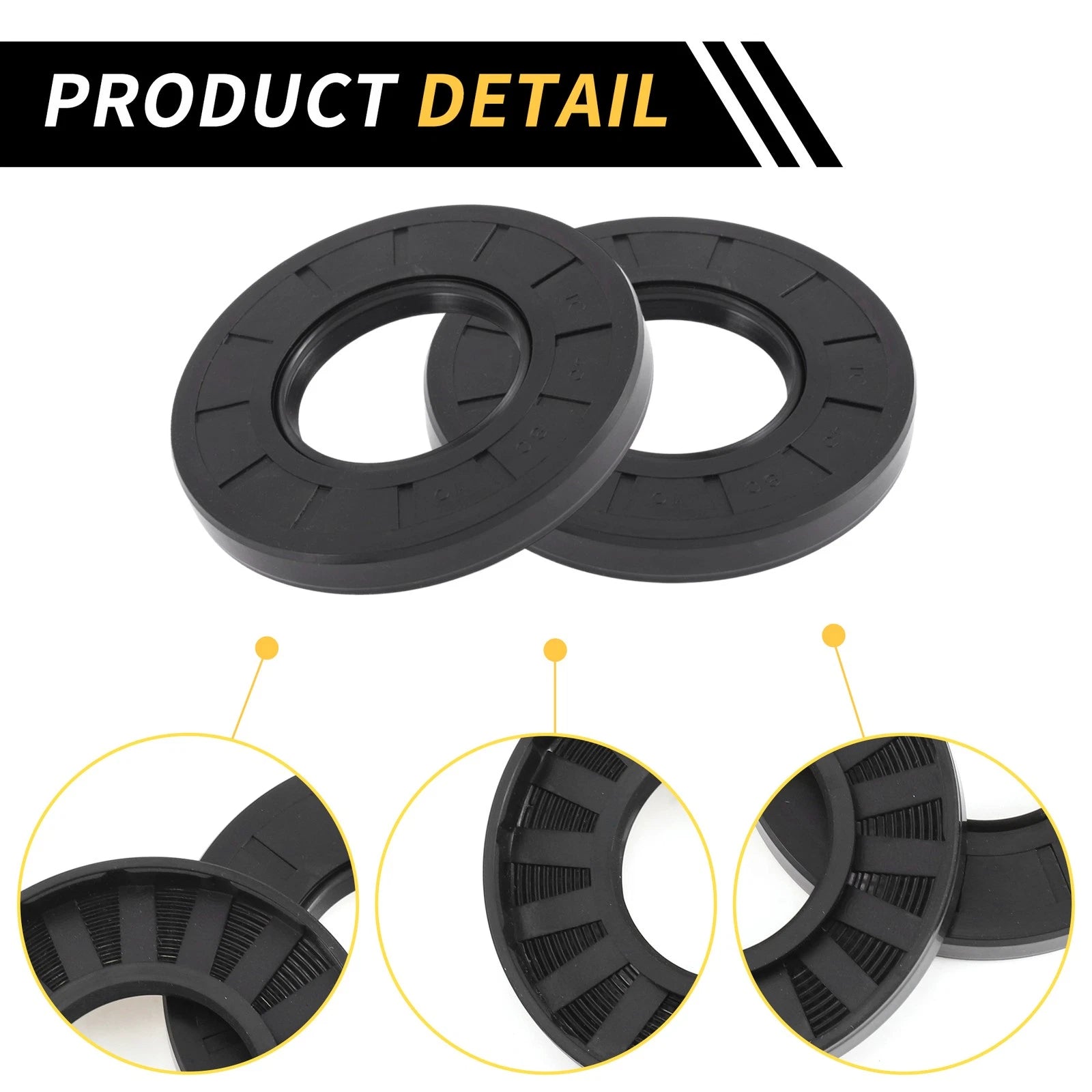 Set of 5 Oil Seal Rotary Shaft Seal NBR Rubber 40x80x10mm
