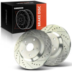 Rear Drilled Brake Rotors for Subaru Forester (2019–2021)