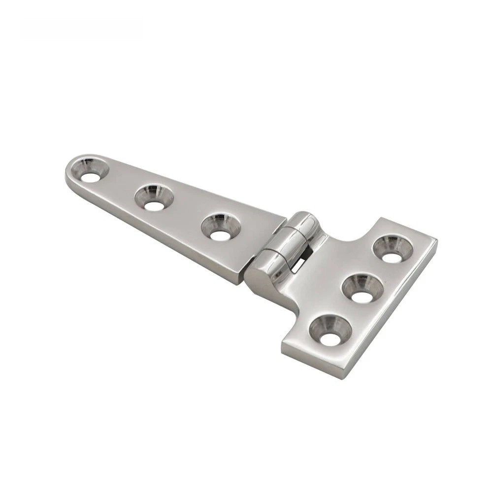316 Stainless Steel Marine Hinge T Design 100x50mm for RV Boat Cabinets