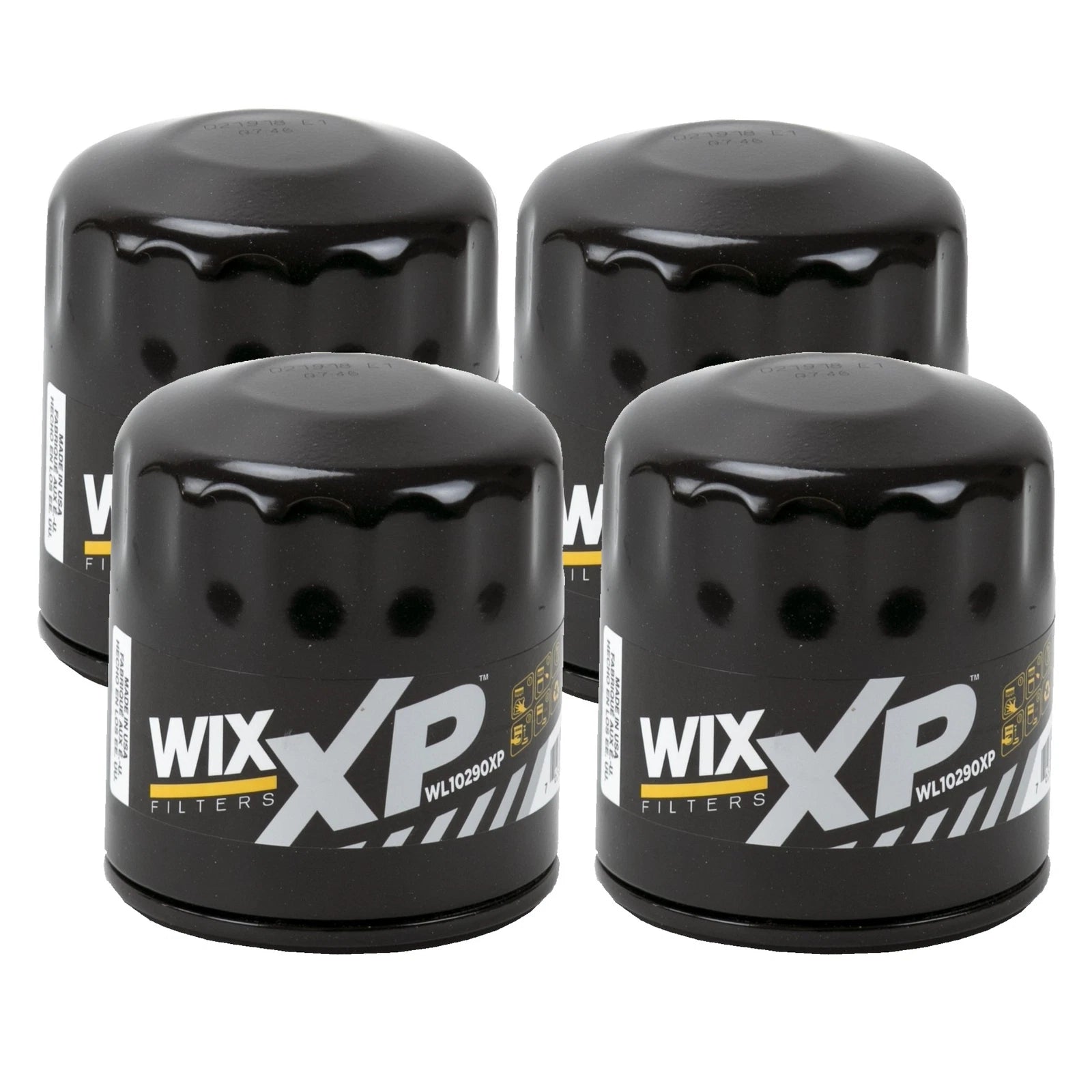 Set of 4 Wix XP Engine Motor Oil Filters for Buick Cadillac Chevrolet GMC