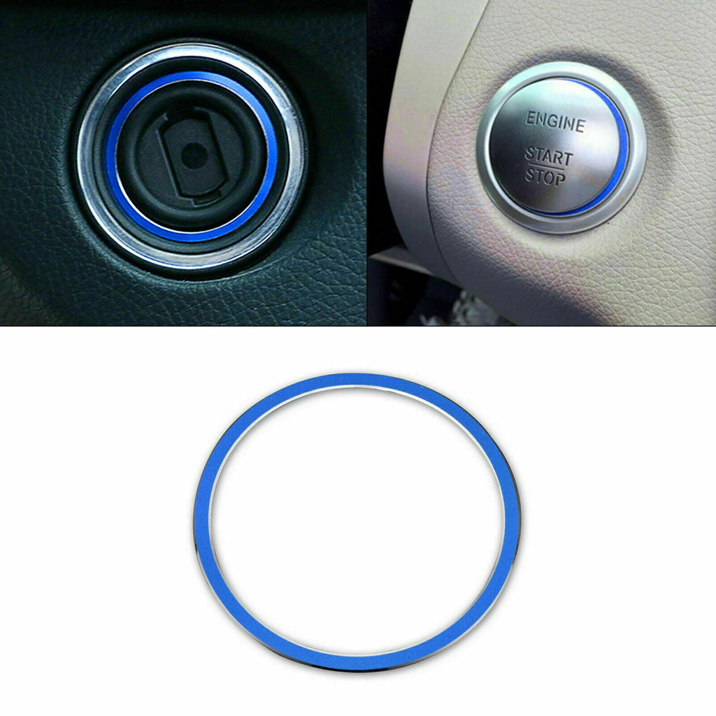 Keyless Ignition Start Button Ring Trim for Mercedes C-Class (2015–2018)