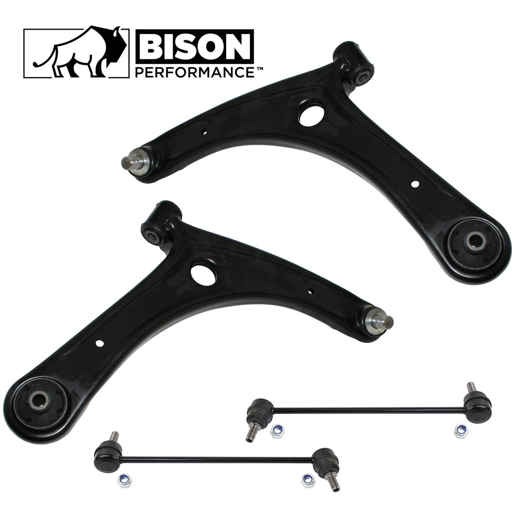 Set of 4 Front Lower Control Arms & Sway Bar Links for Dodge Jeep