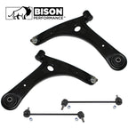 Set of 4 Front Lower Control Arms & Sway Bar Links for Dodge Jeep