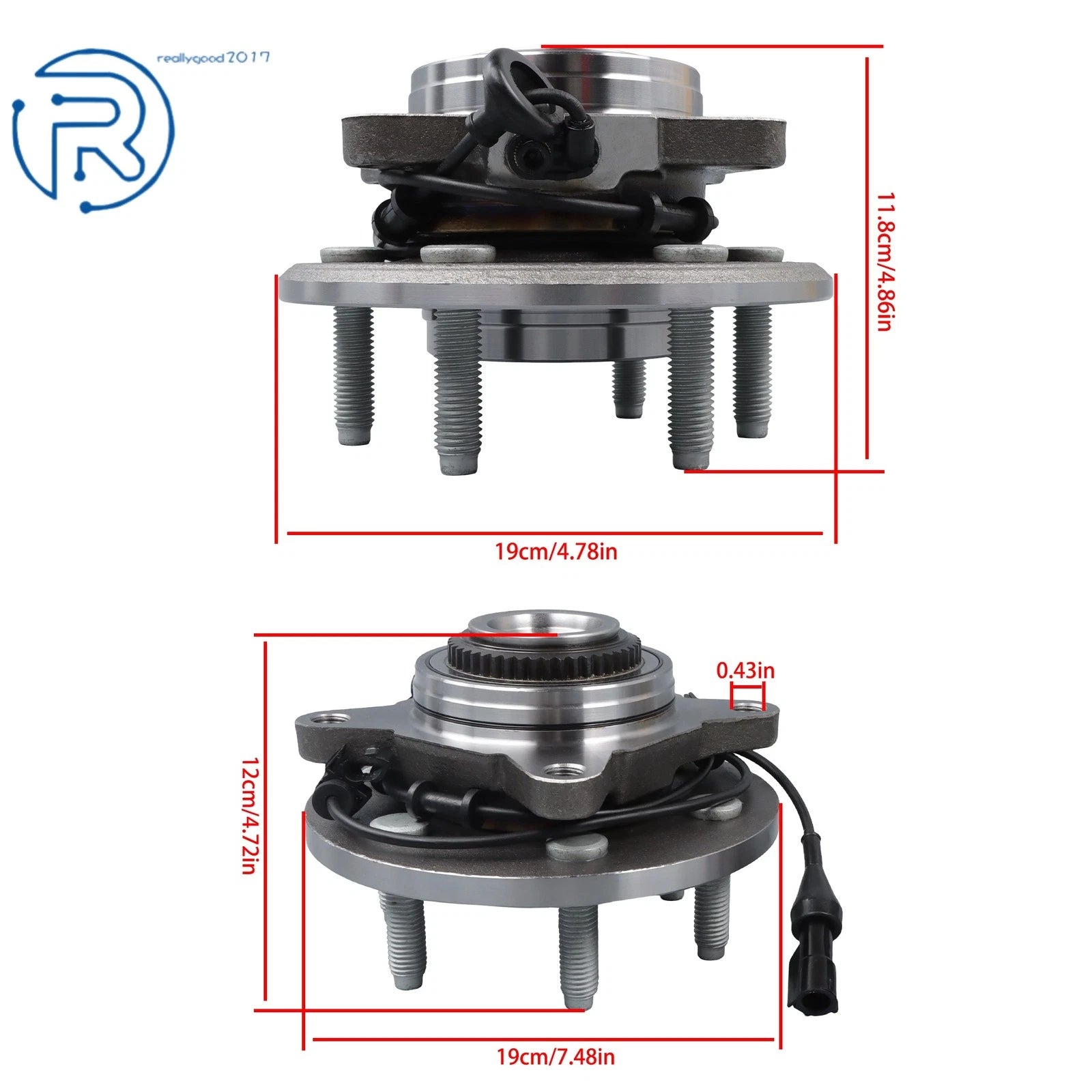 Set of 4 Wheel Hub Bearings for Ford Expedition Navigator 4WD (2003–2006) 515043 541001