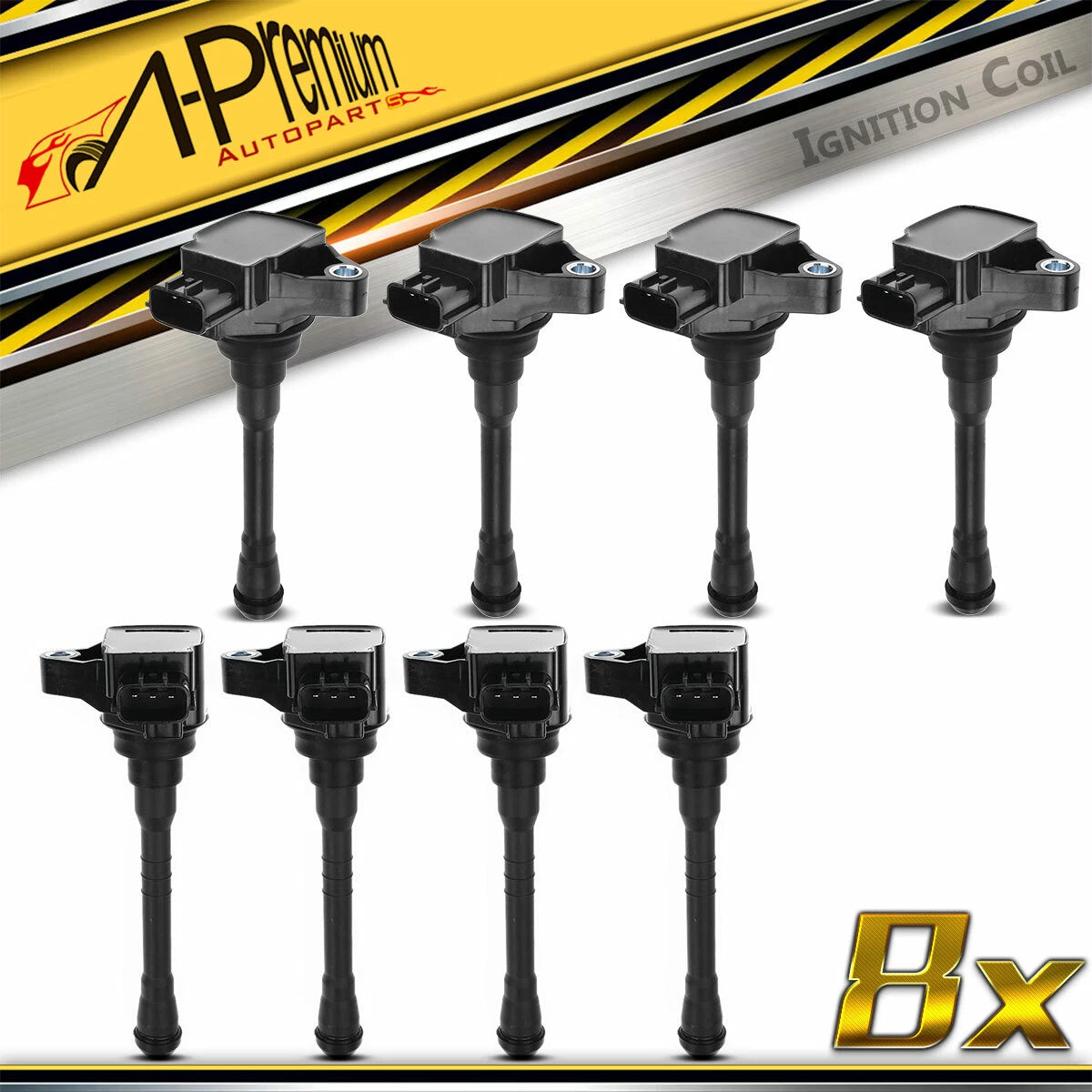 8x Ignition Coil for Nissan Titan (2017–2020), NV2500 (2016–2020), NV3500